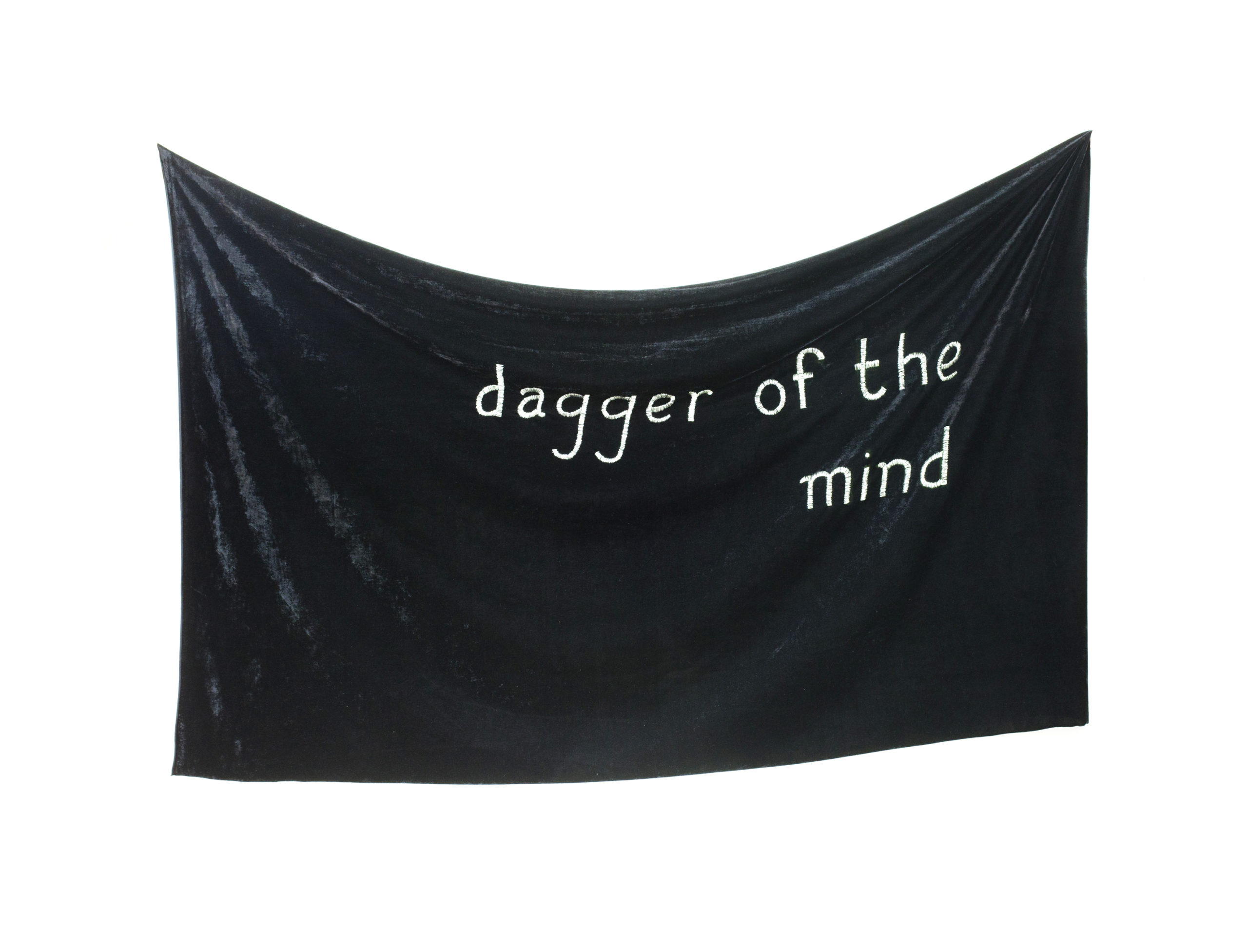 "Dagger of the mind" 2014, ricamo su tela