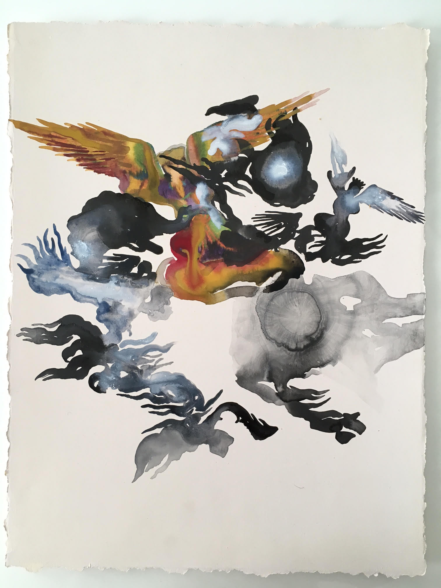 "Agon series" 2017, acquarello su cartoncino, 38 x 28 cm