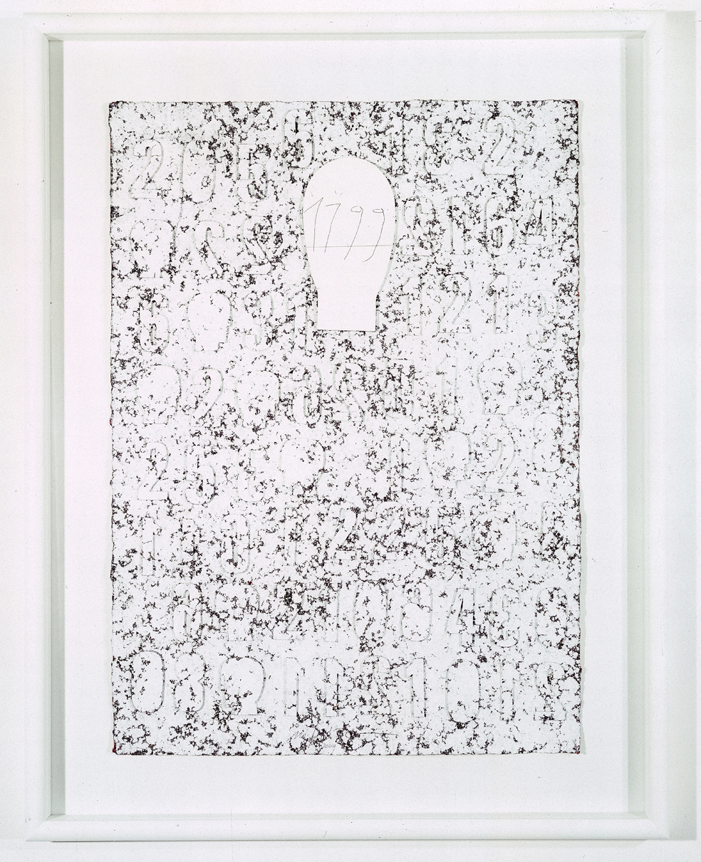 "Senza titolo" 2010, tecnica mista su cartone, 70 x 100 cm